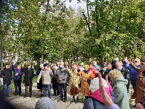 Собрание жителей по обсуждению проекта инициативного бюджетирования "Памятник первым комсомольцам округа"