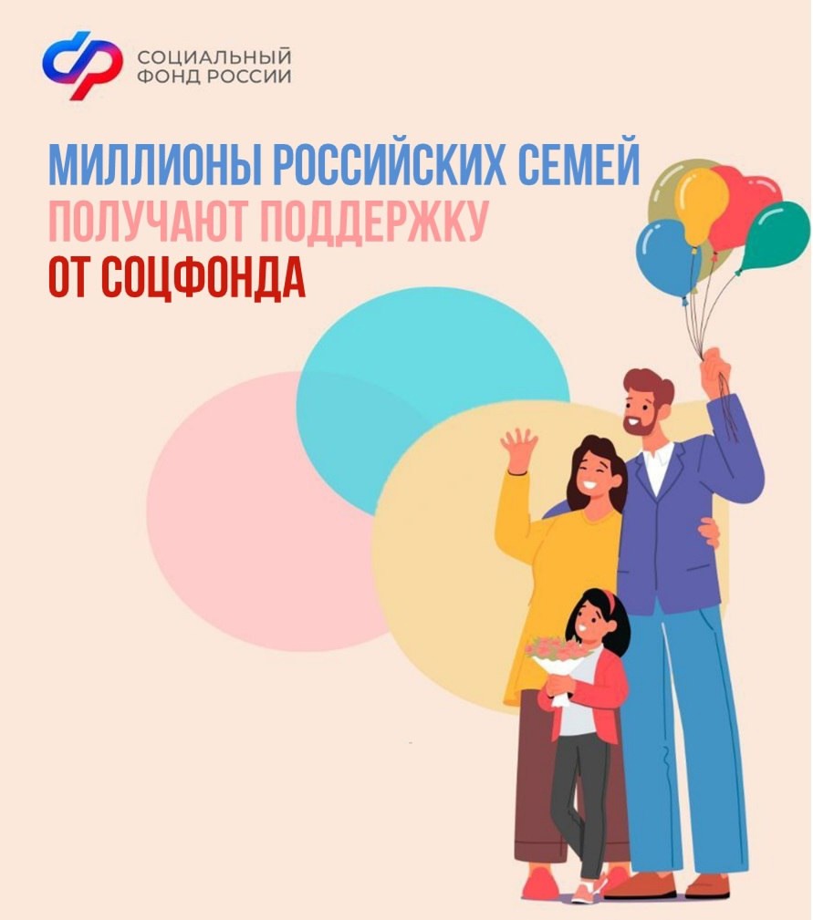 Миллионы российских семей получают поддержку от соцфонда
