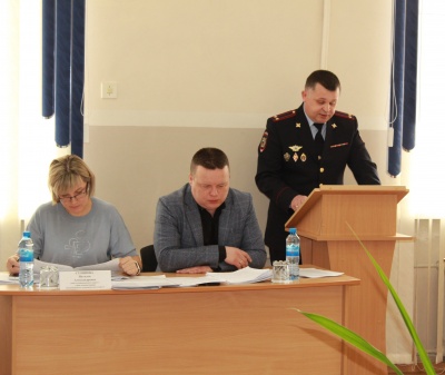 Временно исполняющий обязанности начальника территориального отдела полиции выступил перед депутатами Думы Кудымкарского муниципального округа.