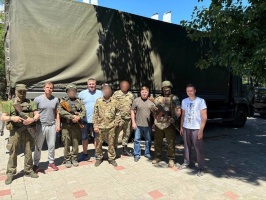 Председатель Думы Петров Михаил вошел в состав делегации, которая доставила гумпомощь в город-побратим Северодонецк