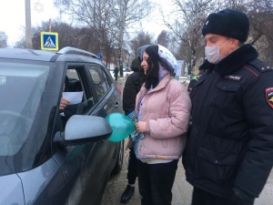 В Кудымкаре сотрудники ГИБДД и студенты провели профилактическую акцию