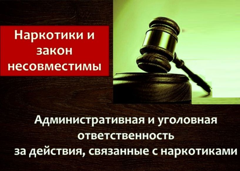 Об уголовной и административной ответственности за незаконное потребление, приобретение, хранение, перевозку, изготовление, переработку наркотических средств