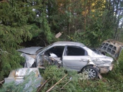 В Кудымкарском муниципальном округе в результате ДТП погиб водитель иномарки